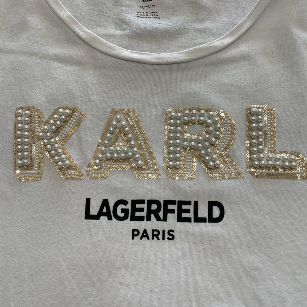Karl Lagerfield White Tee